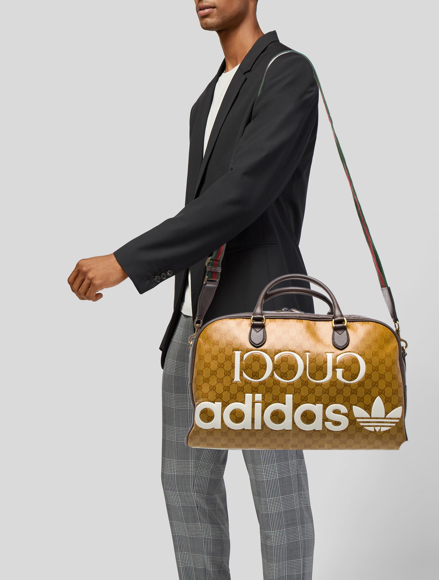 Gucci x Adidas GG Crystal Duffle Bag