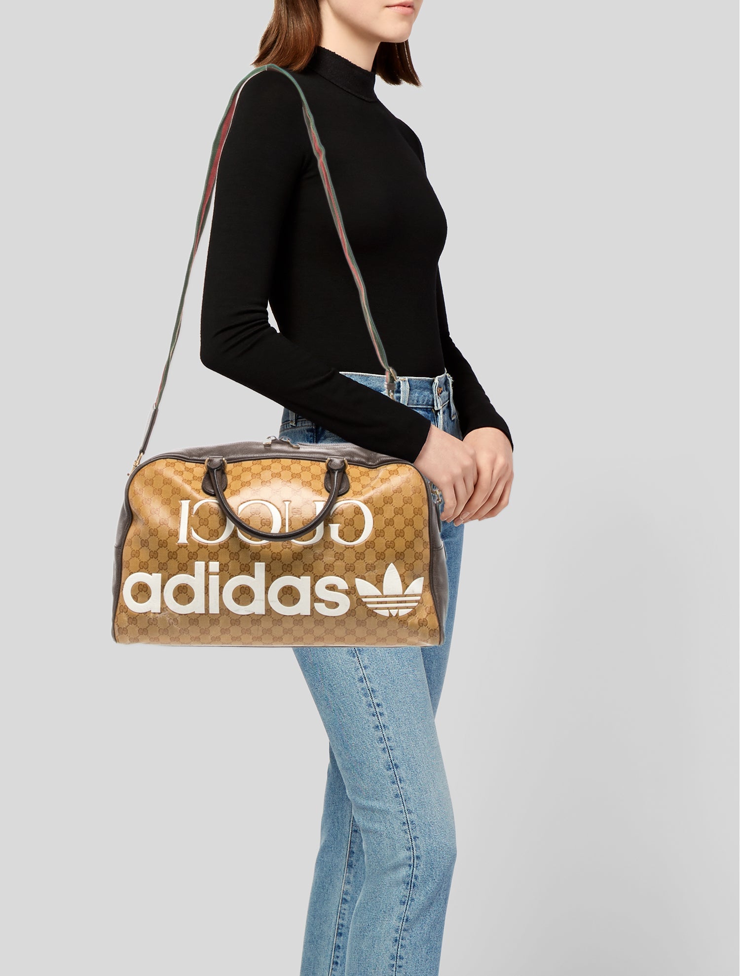 Gucci x Adidas GG Crystal Weekender Bag Large