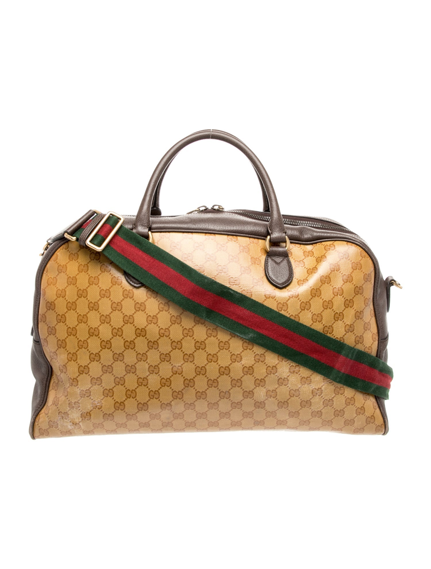 Gucci x Adidas GG Crystal Weekender Bag Large - Neutrals