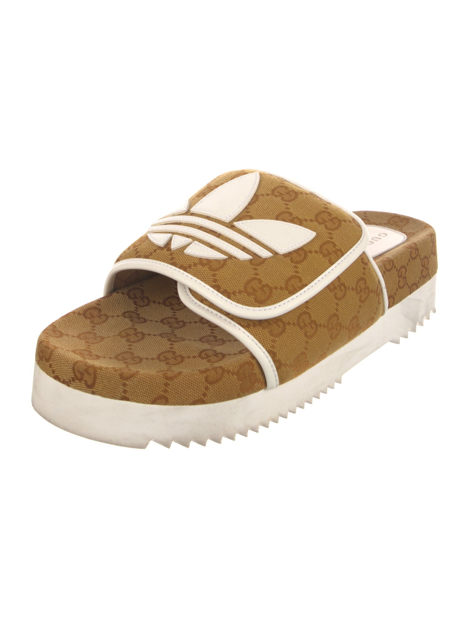 Gucci x Adidas GG Canvas Canvas Slides