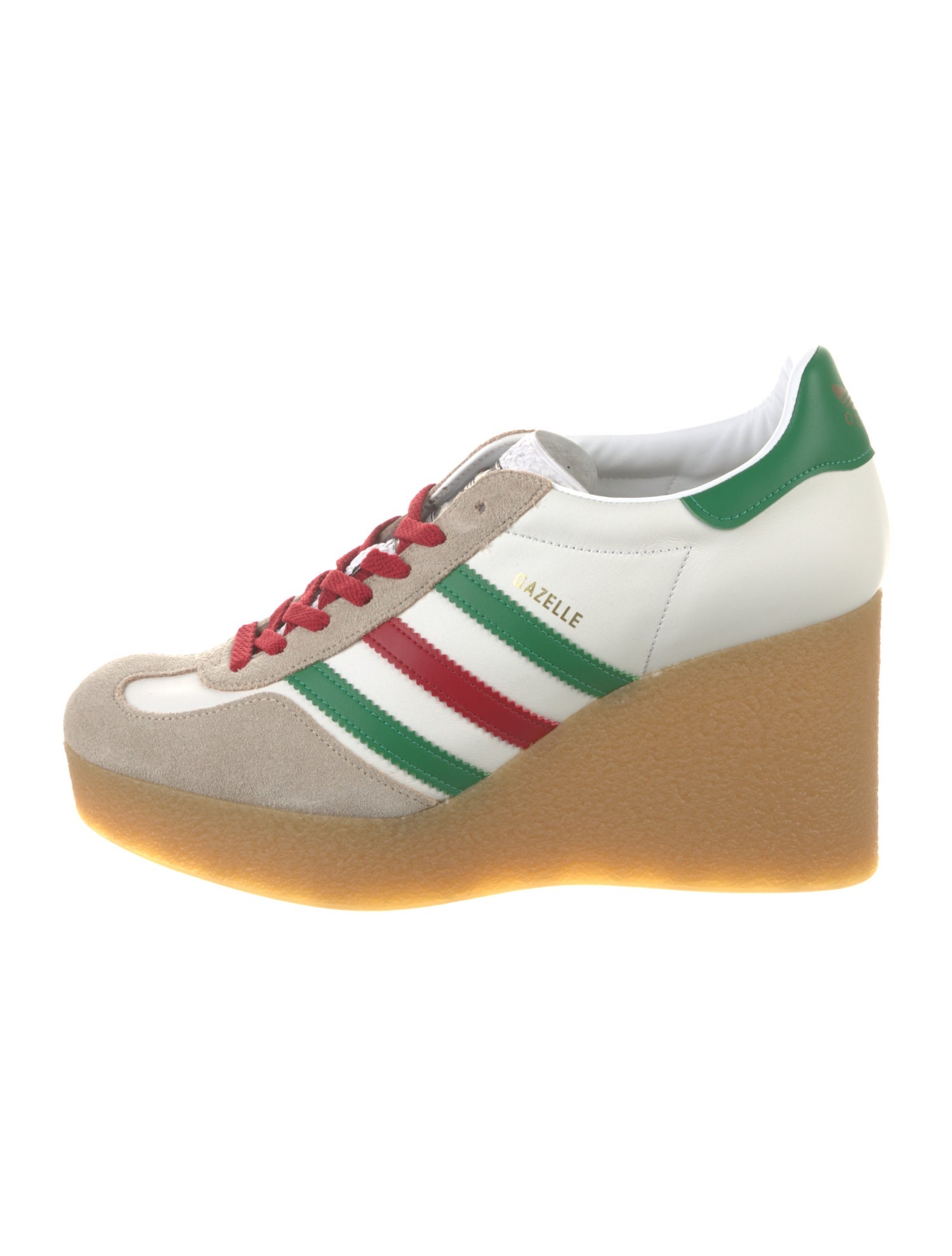 adidas gazelle silver green womens Adidas x Gucci Men's Gazelle Green Suede Low Top Sneakers main image 0