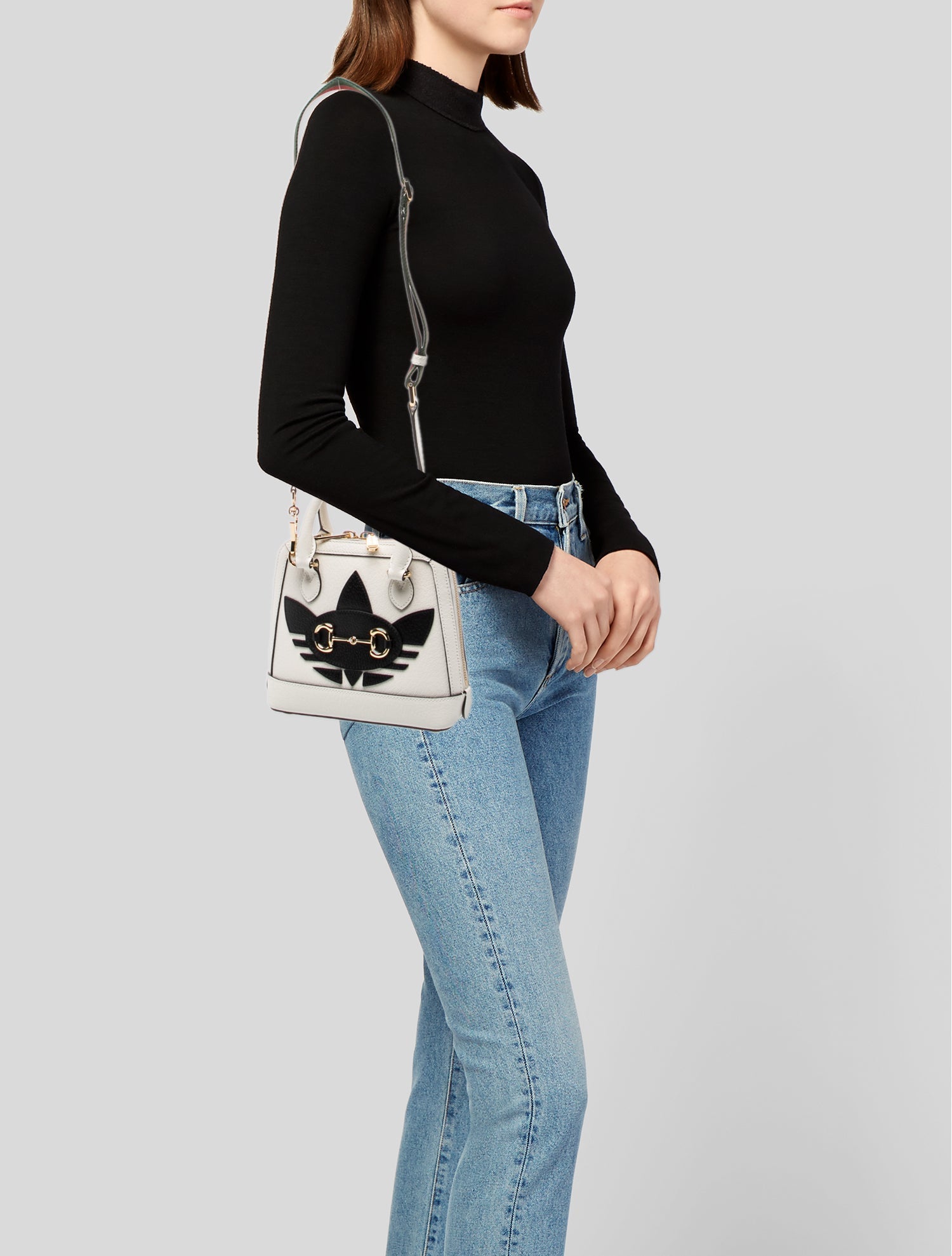 Gucci x Adidas 1955 Horsebit Top Handle Bag