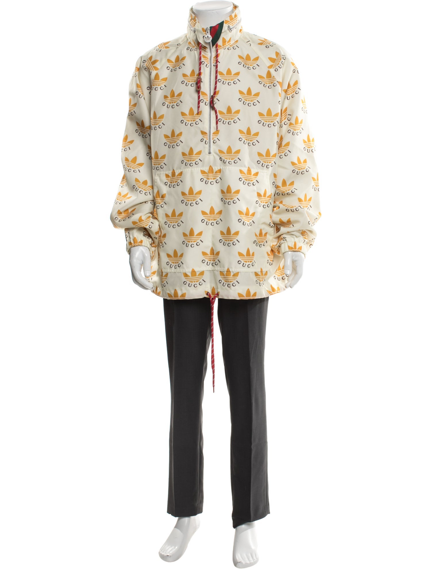 Gucci x Adidas Web Accent Printed Jacket