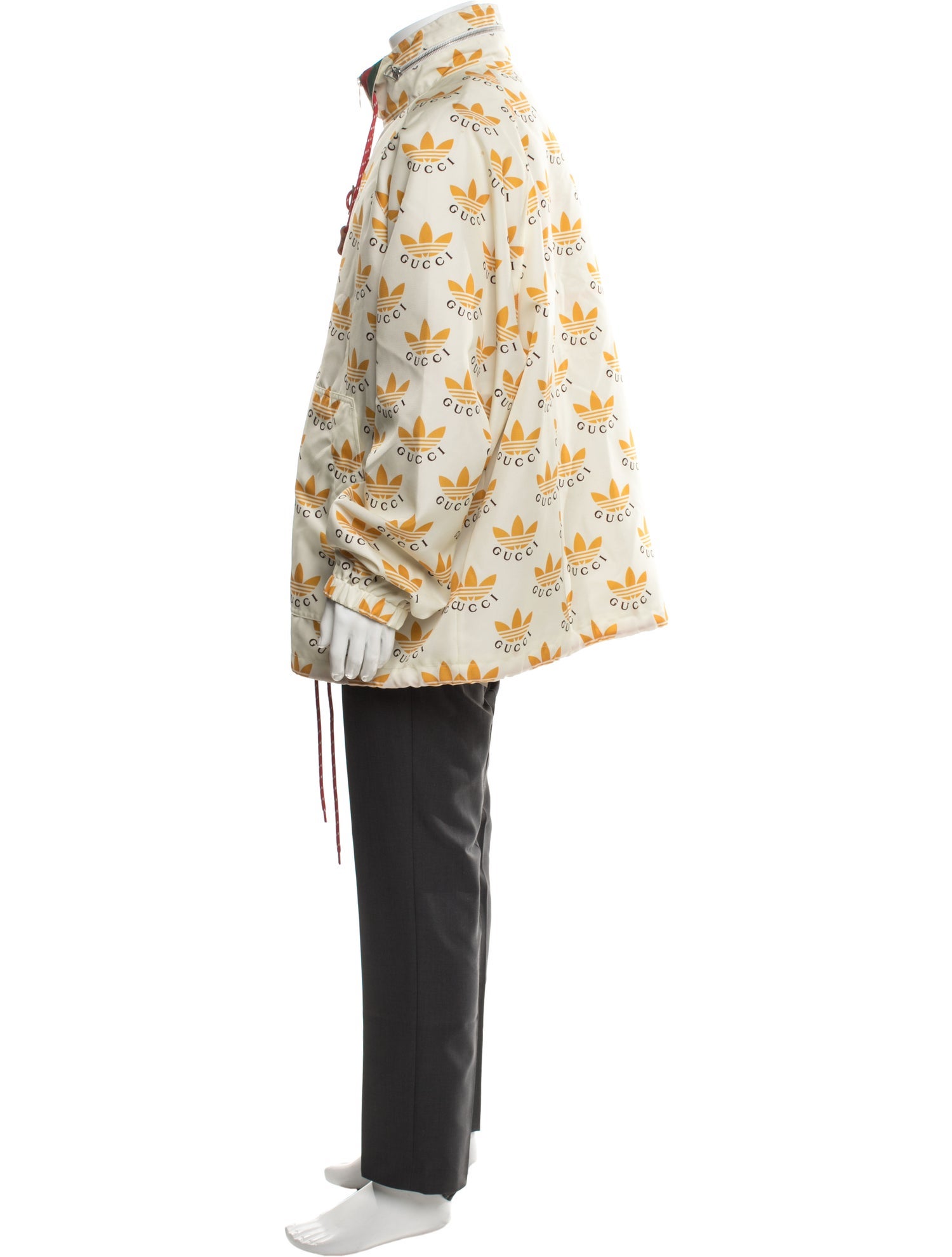 Gucci x Adidas Web Accent Printed Jacket