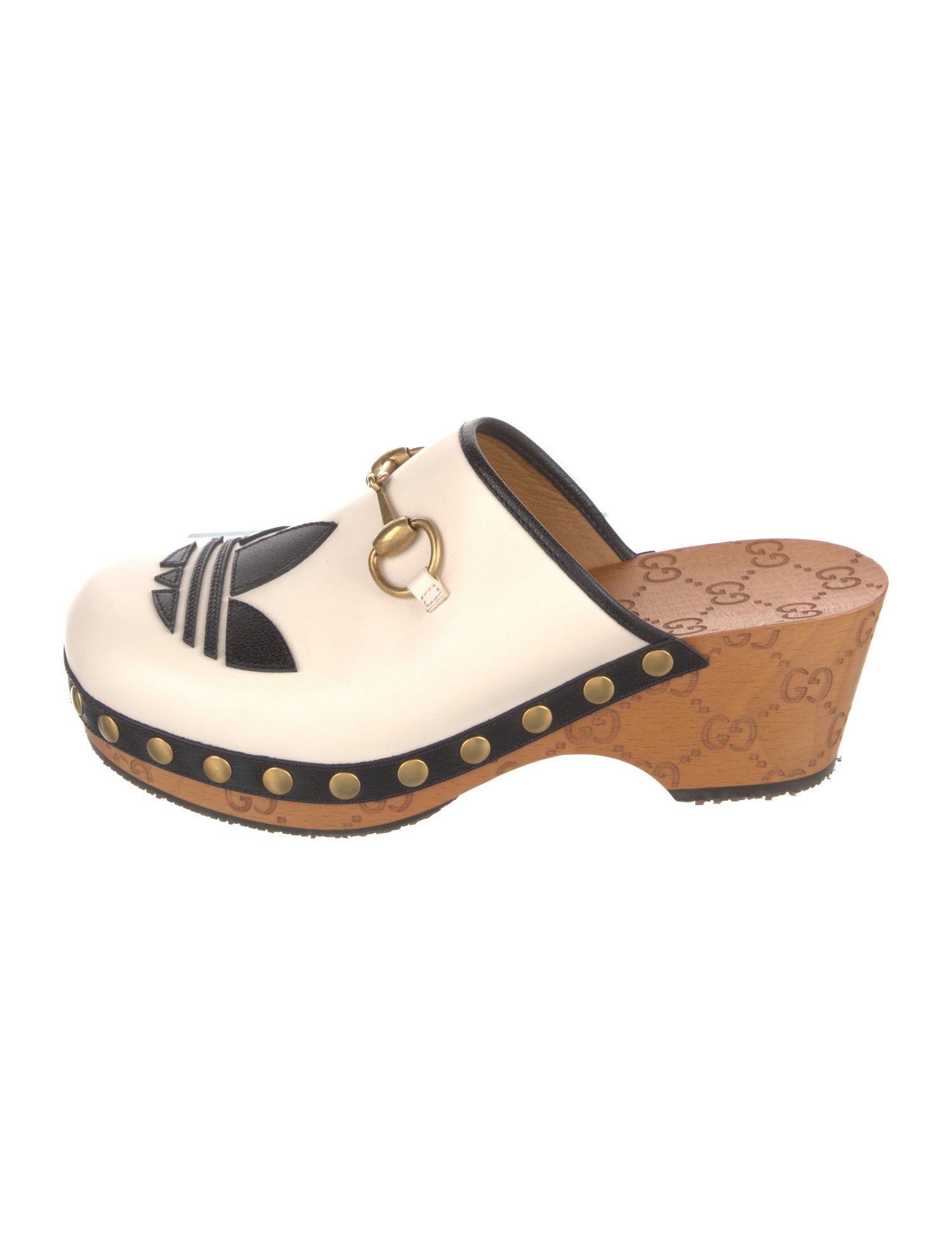 Gucci x Adidas Trefoil Clog GG Logo Mules