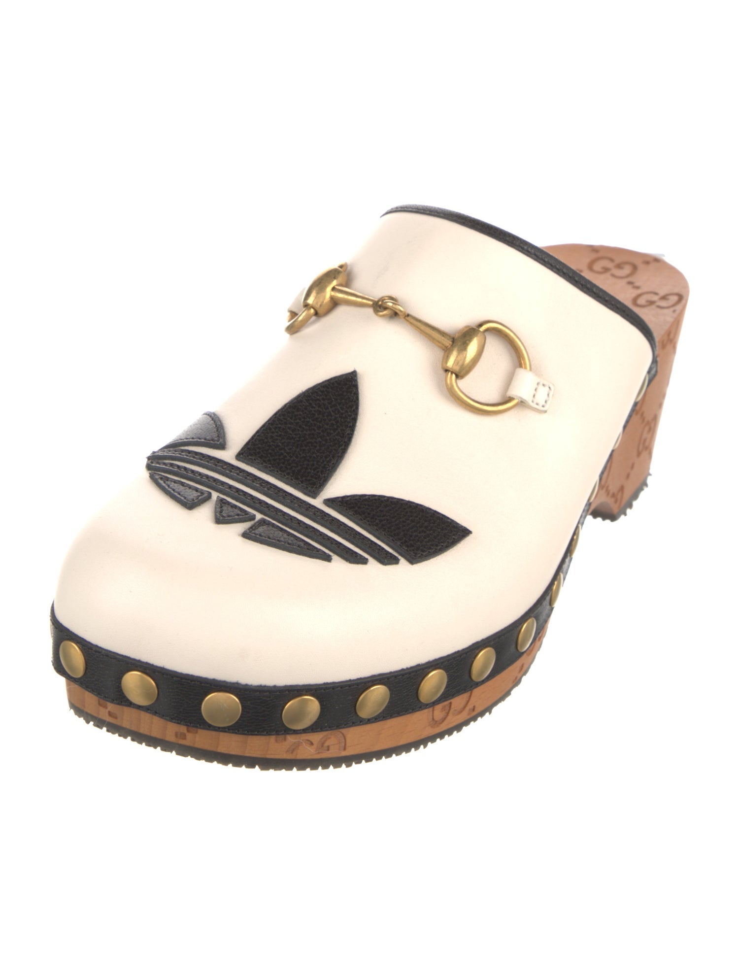 Gucci x Adidas Trefoil Clog GG Logo Mules