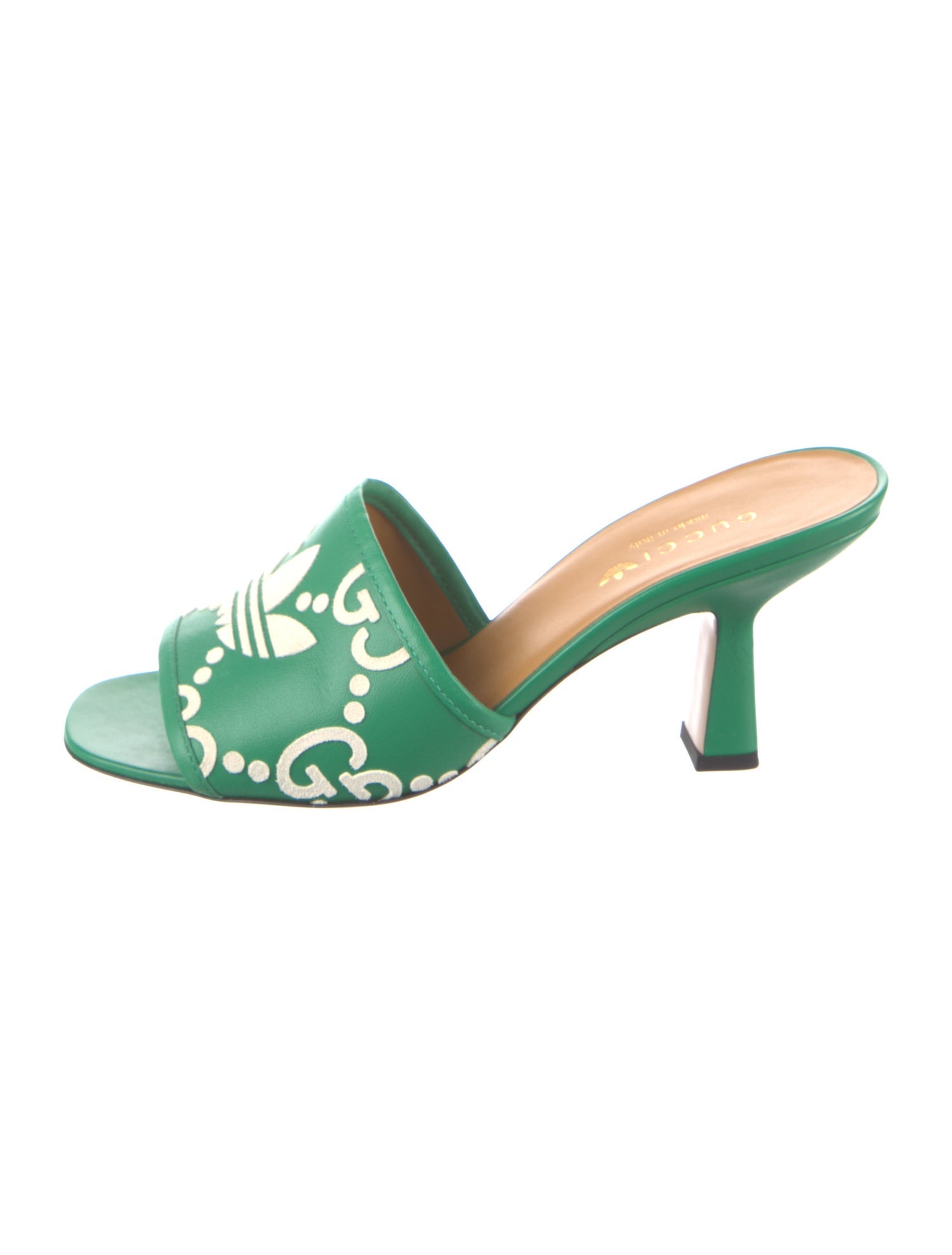 Gucci x Adidas Charlotte Jumbo GG Trefoil GG Signature Slides