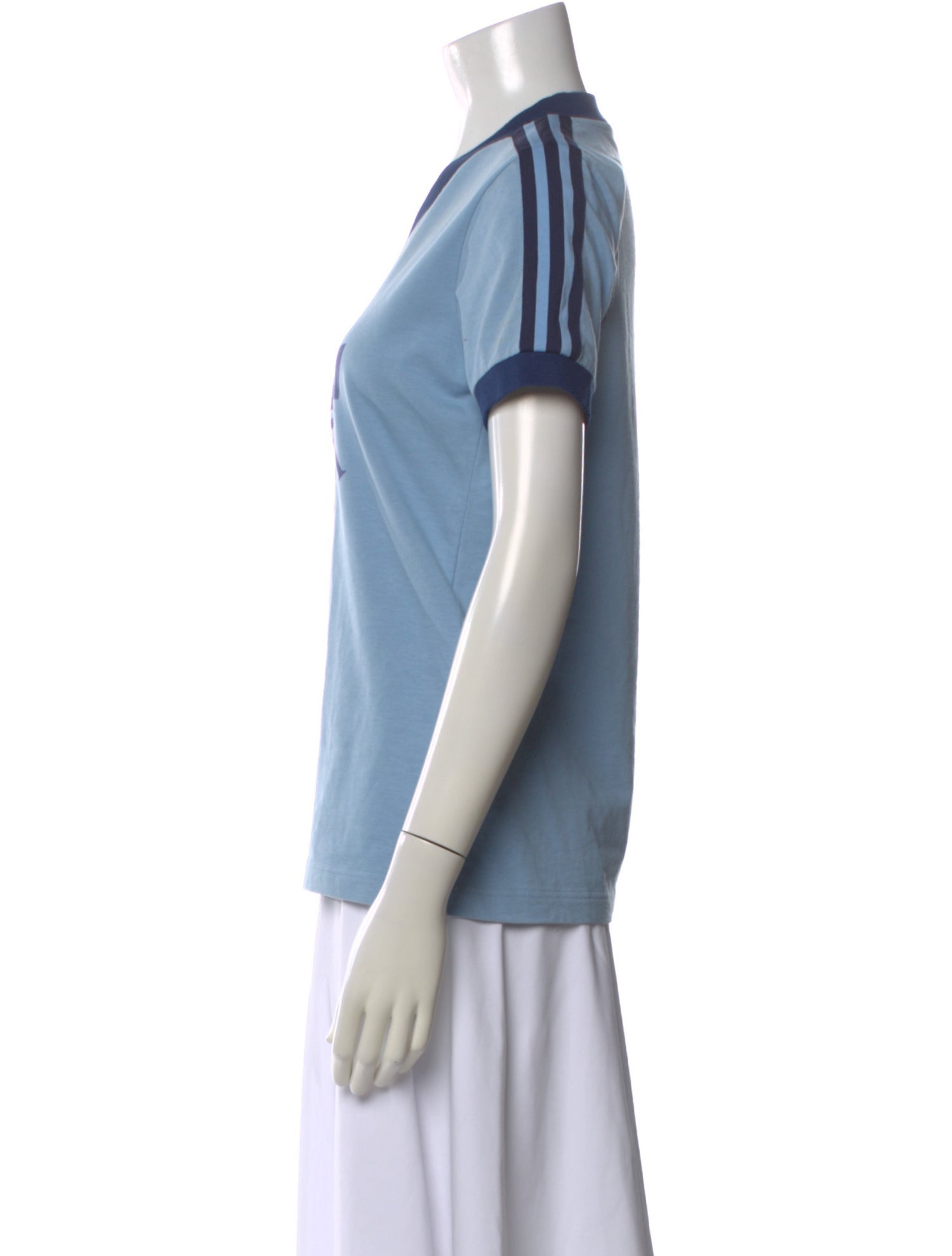Gucci x Adidas Graphic Print V-Neck T-Shirt