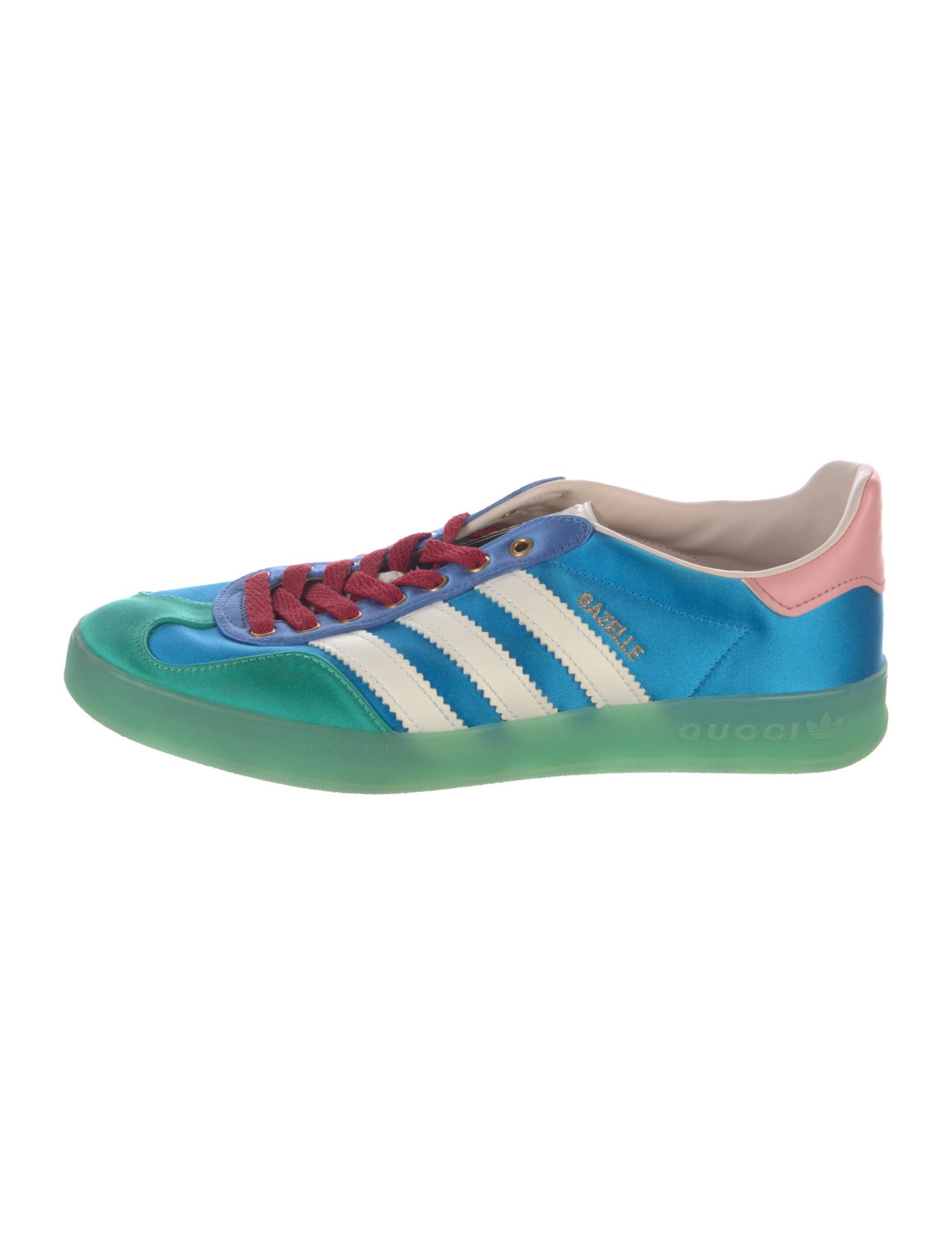 Gucci x Adidas Gazelle 'Light Blue Silk' Sneakers