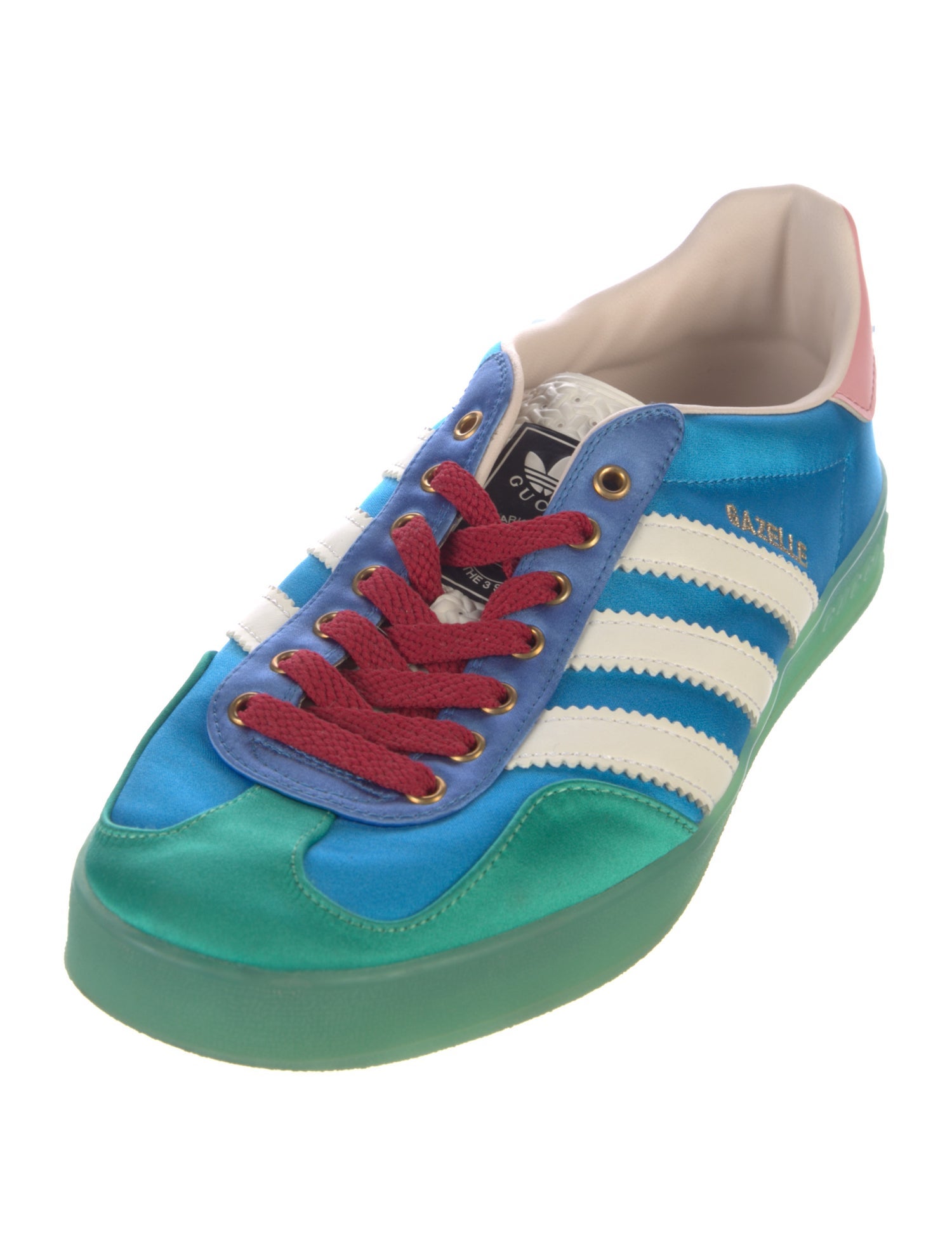Gucci x Adidas Gazelle 'Light Blue Silk' Sneakers