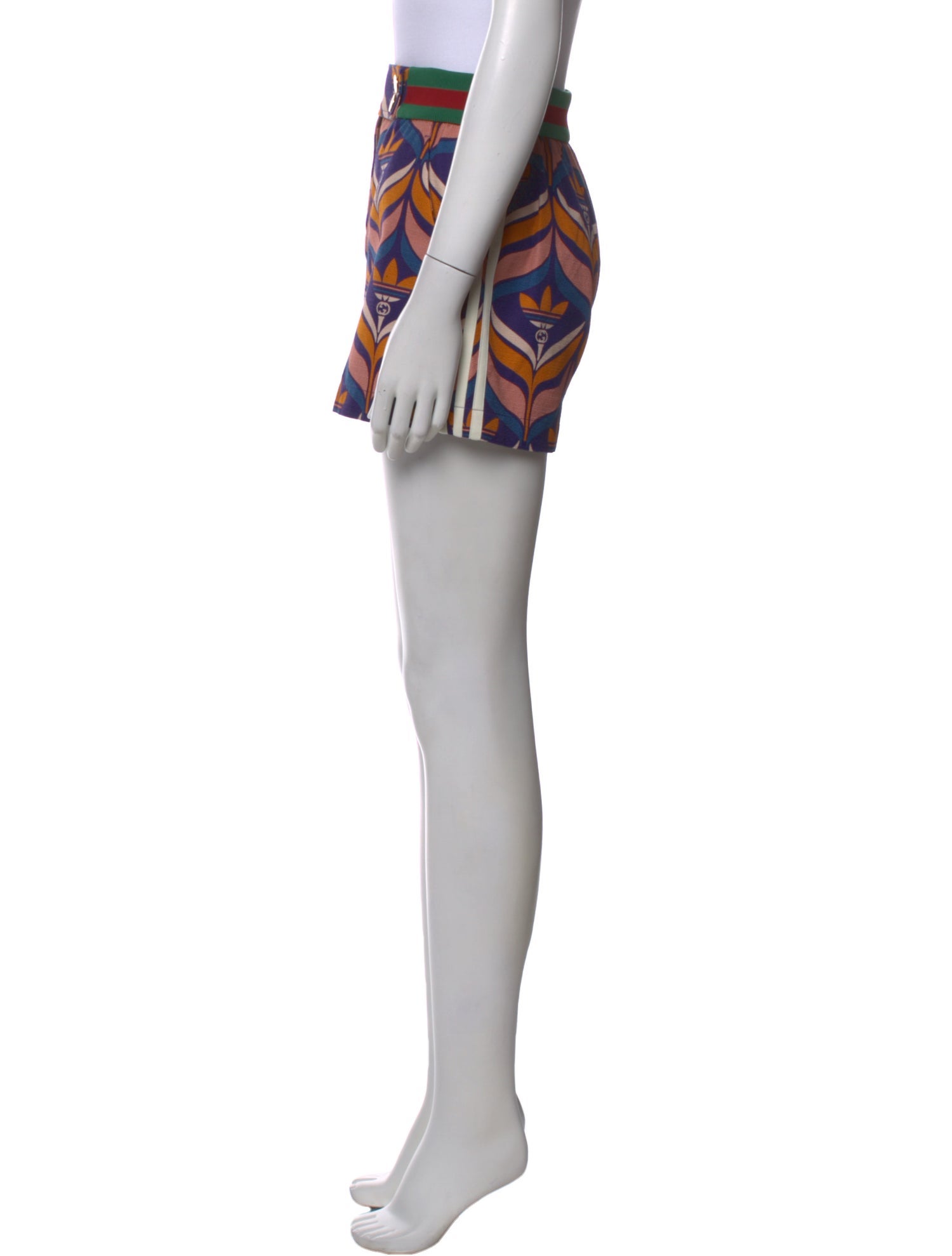 Gucci x Adidas Graphic Print Mini Shorts