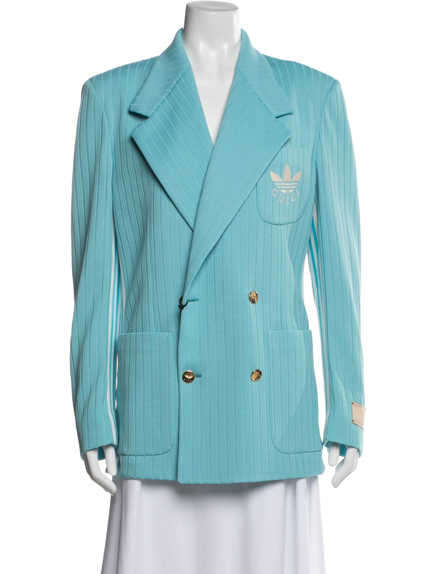 Gucci x Adidas Embroidered Accent Blazer