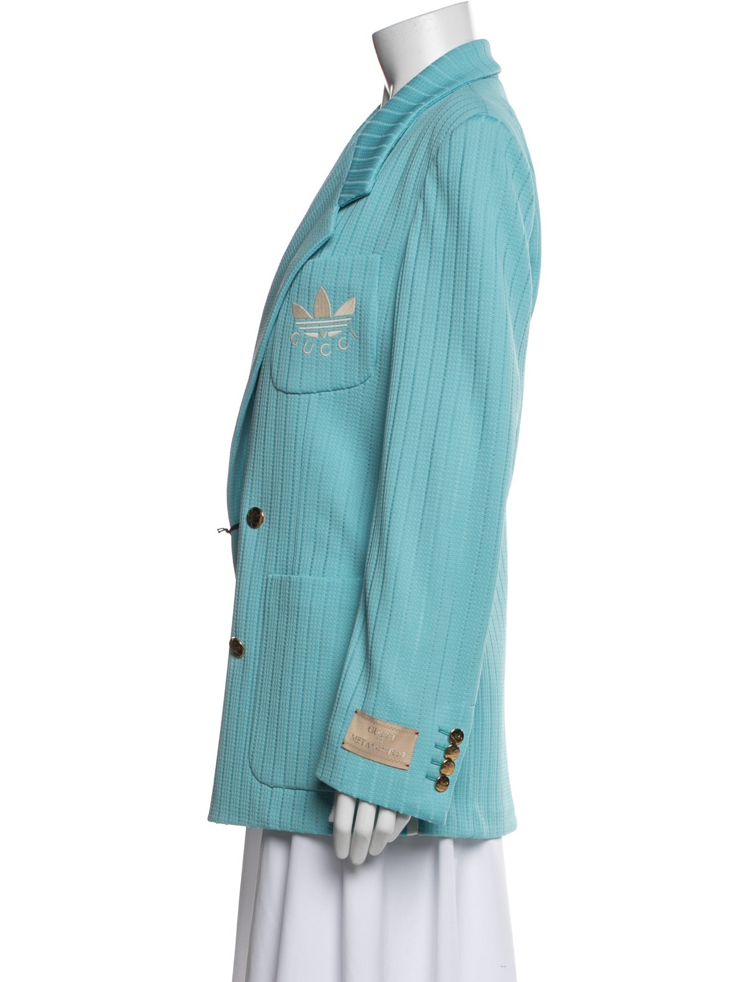 Gucci x Adidas Embroidered Accent Blazer