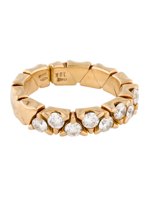 Garavelli 18K Diamond Coil Single Row Ring