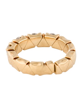 Garavelli 18K Diamond Coil Single Row Ring