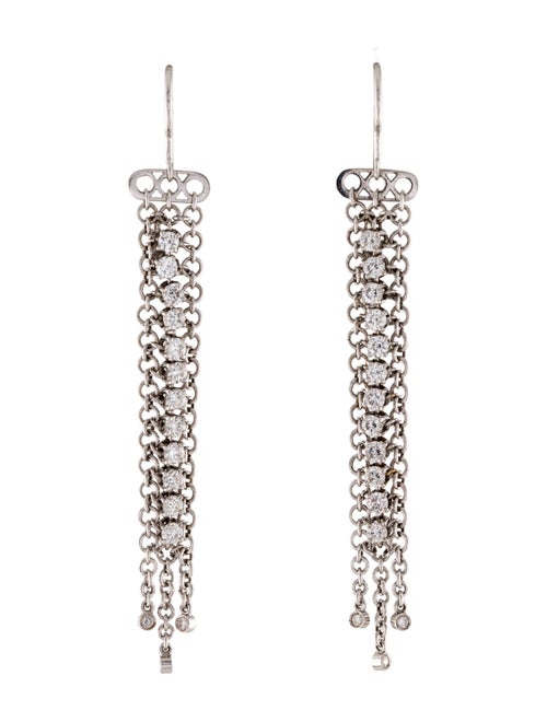 Garavelli 18K 1.53ctw Diamond Chain Fringe Earrings