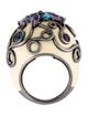Garavelli Topaz, Amethyst, & Enamel Cocktail Ring
