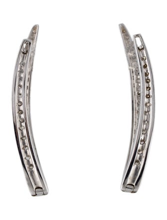 Gabriel & Co. 14K Diamond Inside-Outside 'V' Drop Earrings