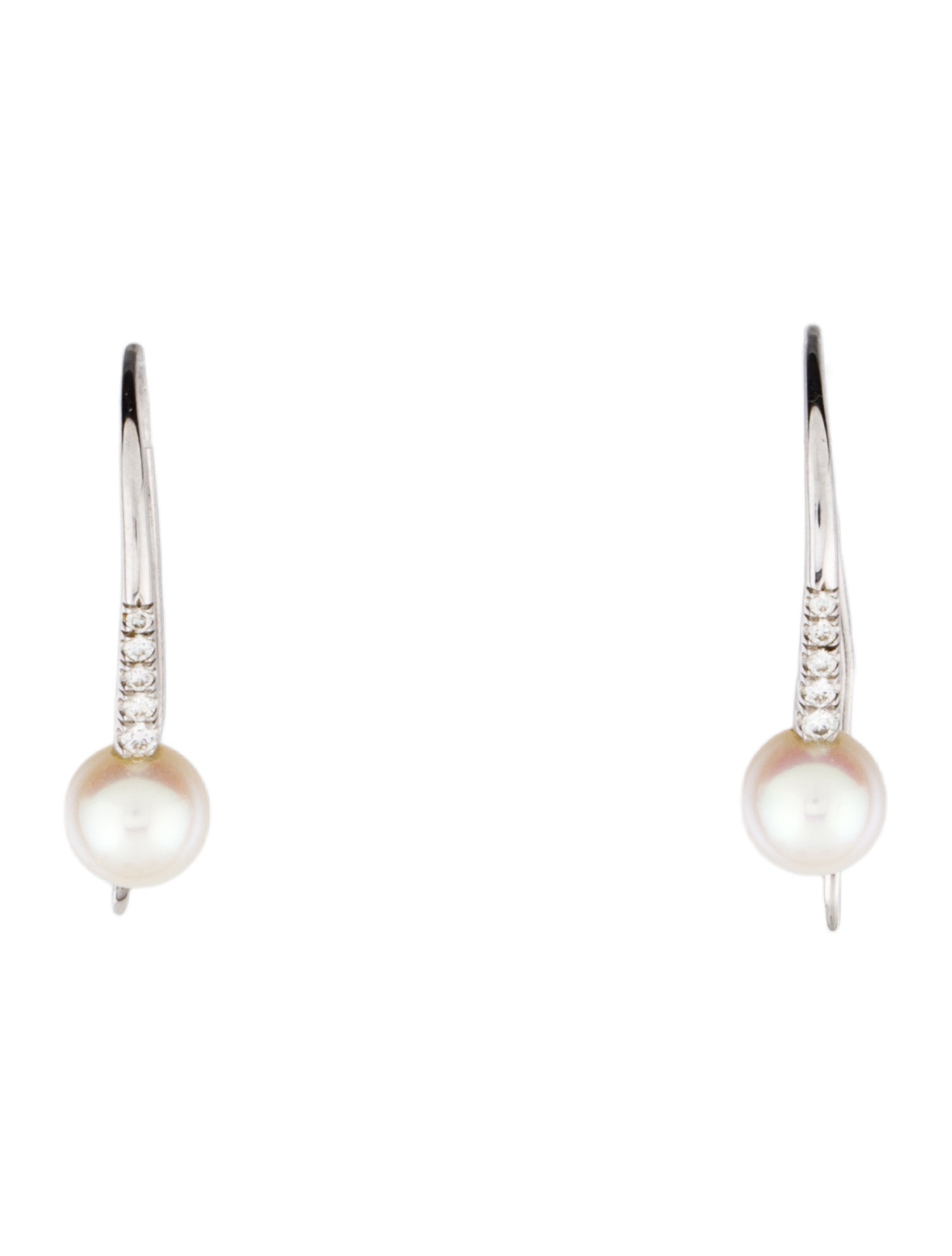 Gabriel & Co. 14K Pearl & Diamond Drop Earrings