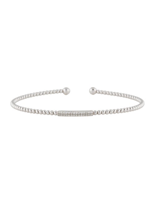 Gabriel & Co. 14K Diamond Bujukan Bead Cuff Bracelet