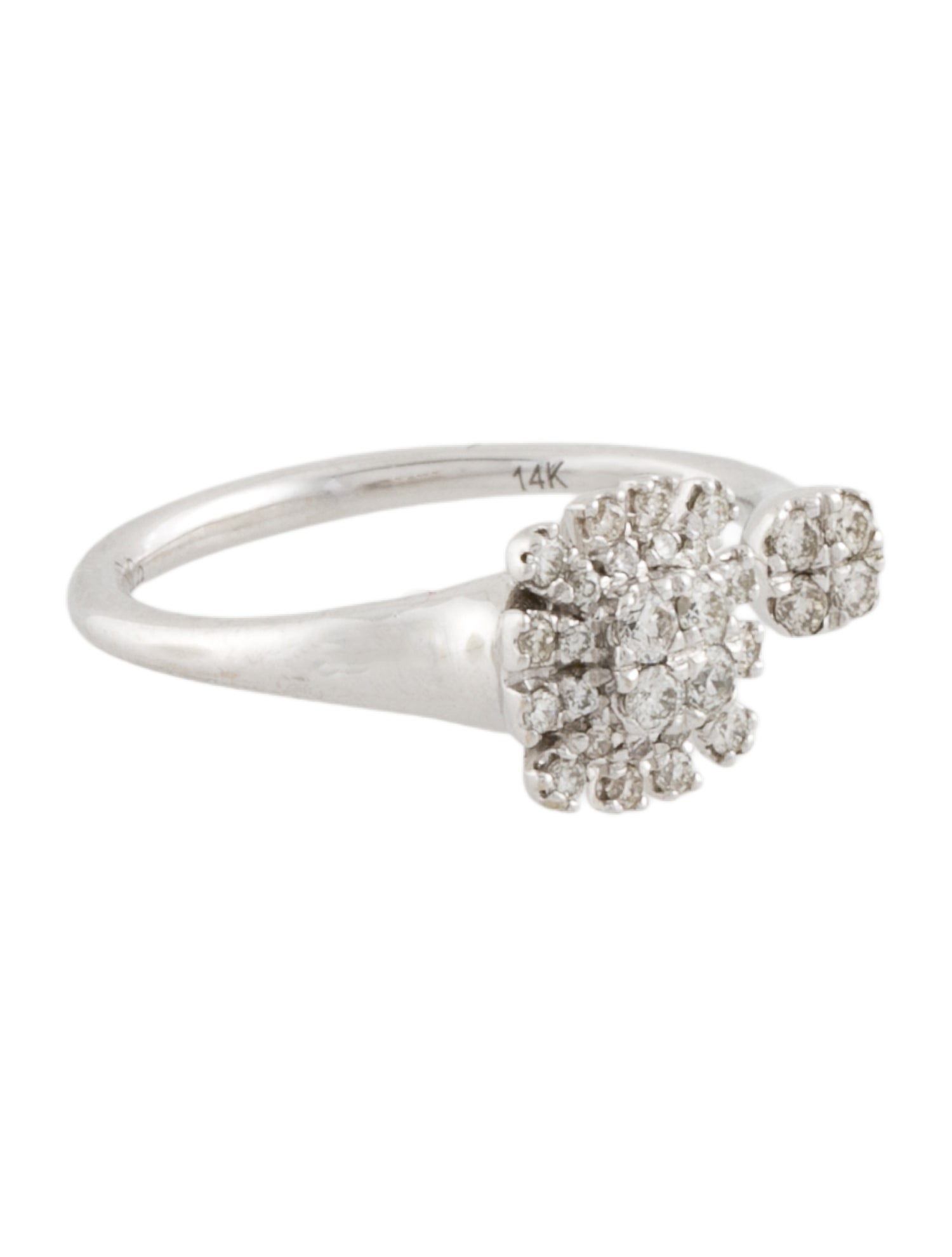 Gabriel & Co. 14K Diamond Burst Open Ring
