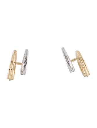 Gabriel & Co. 14K Diamond Stackable Huggie Earrings