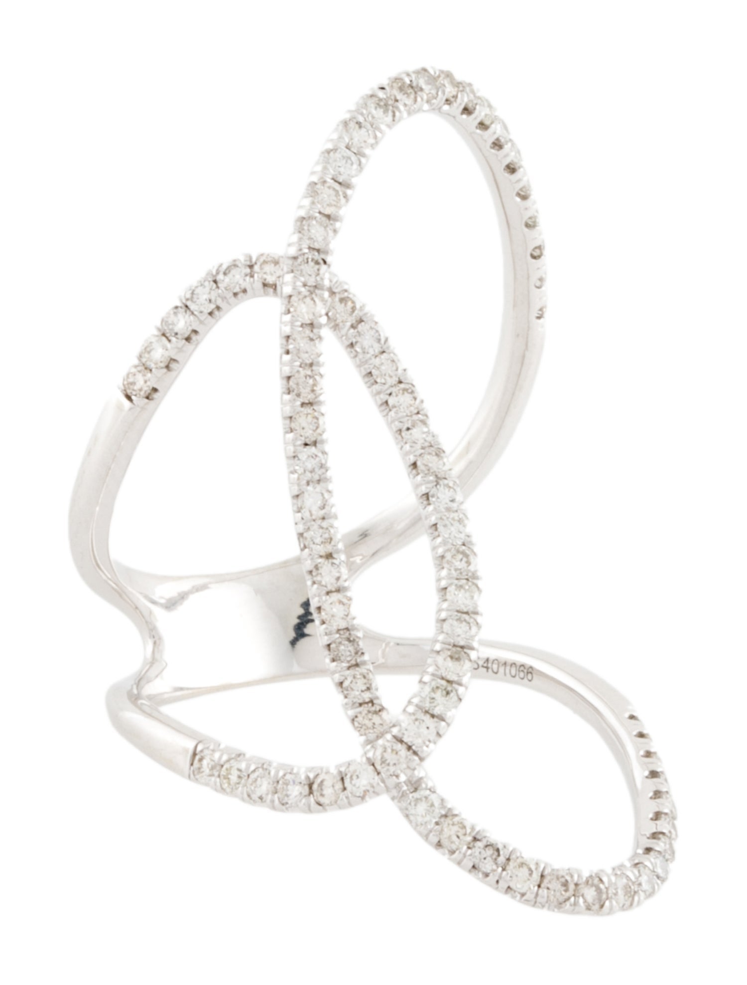 Gabriel & Co. 14K Diamond Interlocking Loops Band Ring