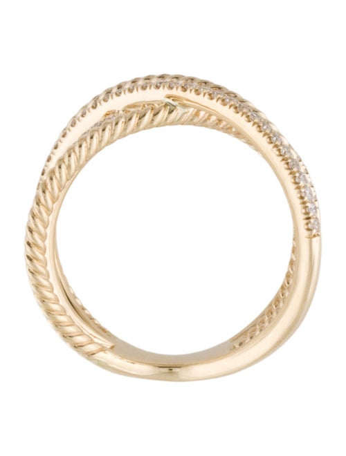 Gabriel & Co. 14K Diamond Twisted Rope Criss Cross Ring