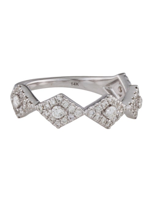Gabriel & Co. 14K Diamond Station Stackable Ring