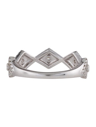 Gabriel & Co. 14K Diamond Station Stackable Ring