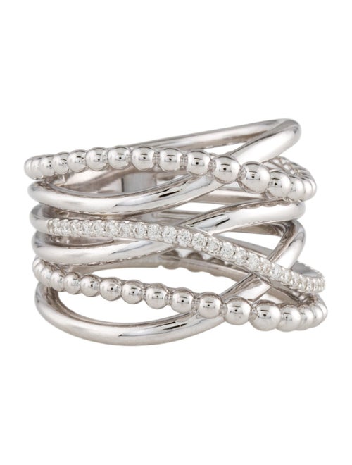 Gabriel & Co. Diamond Criss Cross Ring