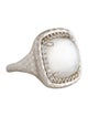 Gabriel & Co. Mother of Pearl, Quartz Doublet & Sapphire Cocktail Ring
