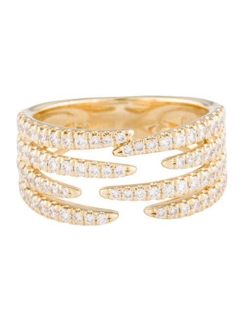 Gabriel & Co. 14K Diamond Pavé Open Wide Band