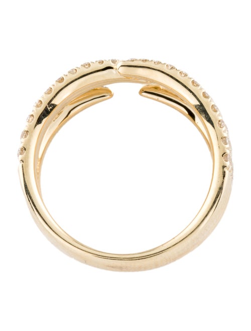 Gabriel & Co. 14K Diamond Pavé Open Wide Band
