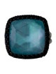 Gabriel & Co. Mother of Pearl Triplet & Sapphire Cocktail Ring