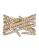 Gabriel & Co. 14K Diamond Intersecting Rows Wide Ring