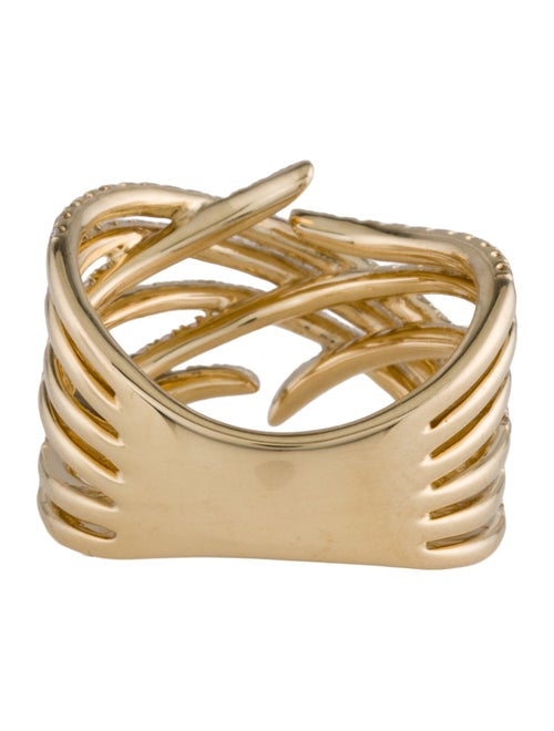 Gabriel & Co. 14K Diamond Intersecting Rows Wide Ring