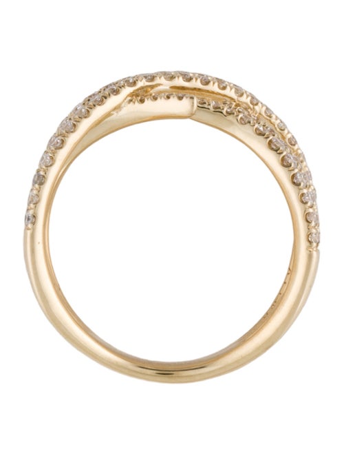 Gabriel & Co. 14K Diamond Intersecting Rows Wide Ring
