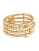 Gabriel & Co. 18K Multi-Row Bujukan Beads Wide Band Ring