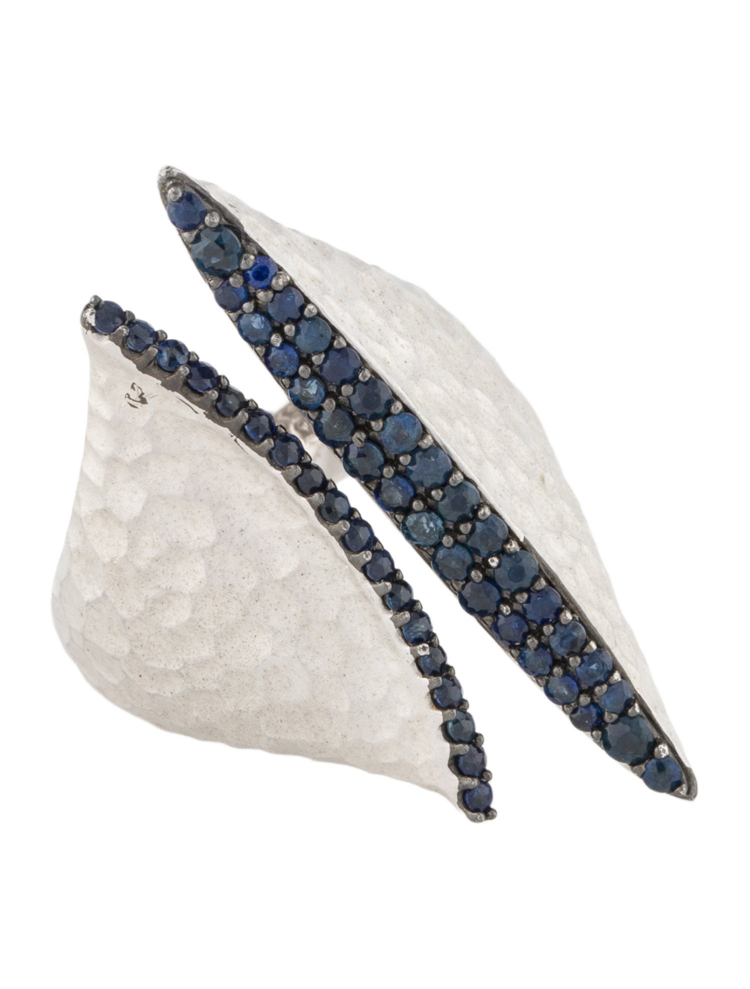 Gabriel & Co. Sapphire Open Cocktail Ring