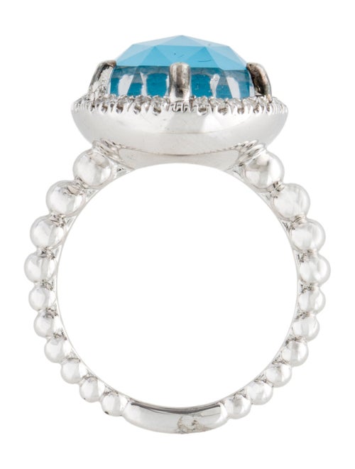 Gabriel & Co. Quartz Doublet & Diamond Cocktail Ring