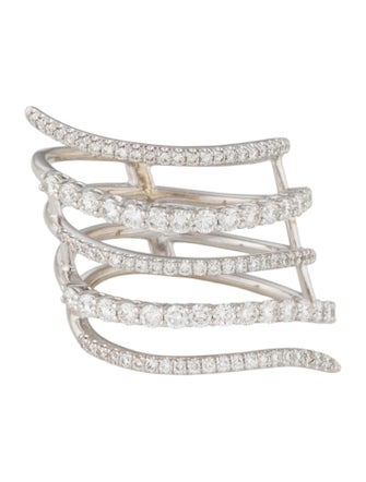 Gabriel & Co. 14K Diamond Multirow Band