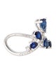 Gabriel & Co. 14K 1.21ctw Sapphire & Diamond Cocktail Ring