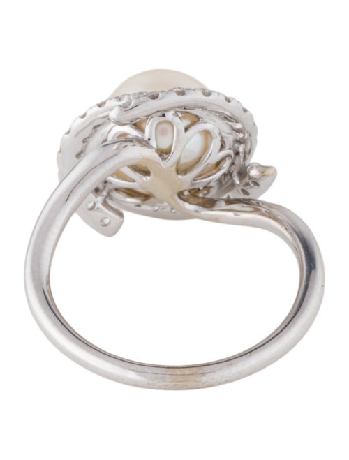 Gabriel & Co. 14K Pearl & Diamond Cocktail Ring