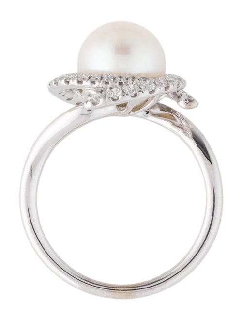 Gabriel & Co. 14K Pearl & Diamond Cocktail Ring