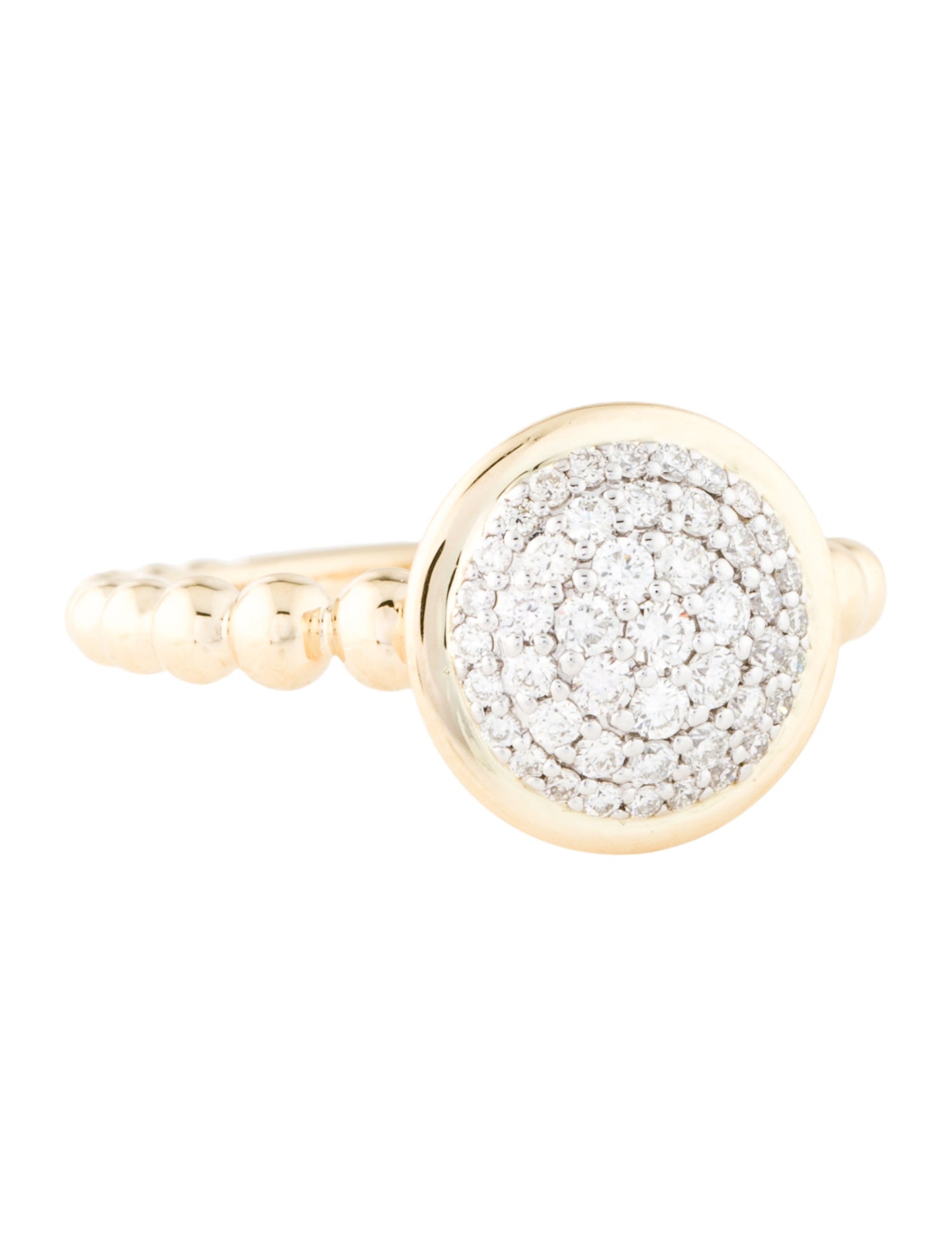 Gabriel & Co. 14K Diamond Pave Bujukan Cocktail Ring