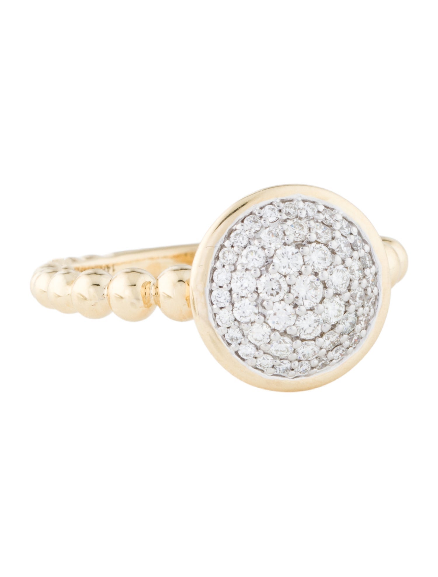 Gabriel & Co. 14K Diamond Pave Bujukan Cocktail Ring