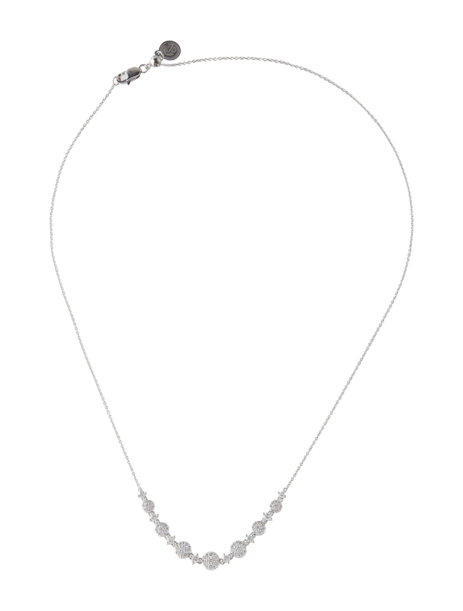 Gabriel & Co. 14K Diamond Collar Station Necklace