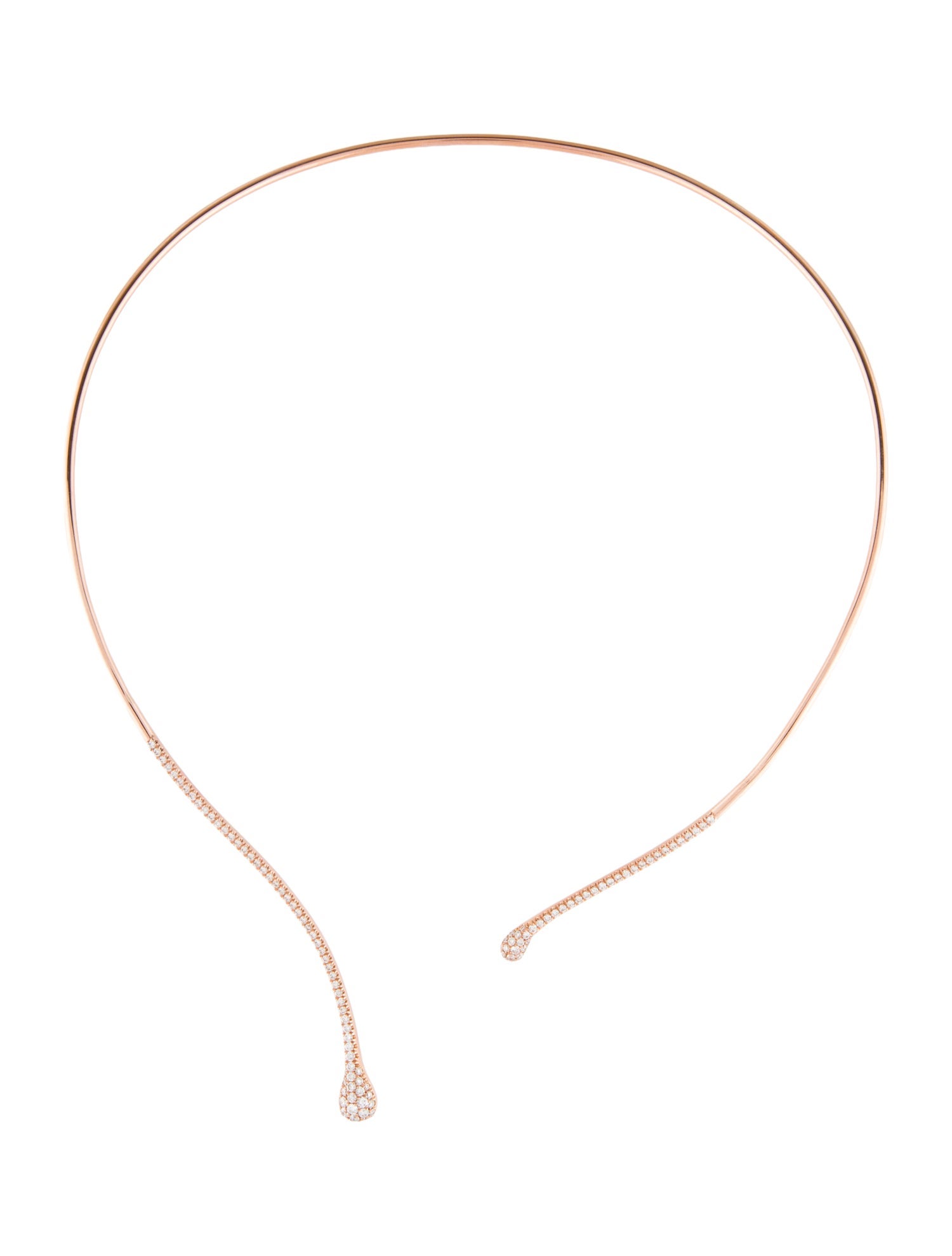 Gabriel & Co. 14K 1.02ctw Diamond Open Collar Necklace