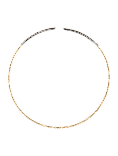 Gabriel & Co. 14K Diamond Bujukan Beaded Choker Necklace